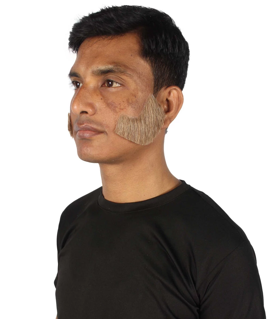 HPO Adult Men's Fake Facial Hair Mutton Chops Side Burns Set | Multiple Colors 36 HPO Adult Men's Fake Facial Hair Mutton Chops Side Burns Set | Multiple Colors