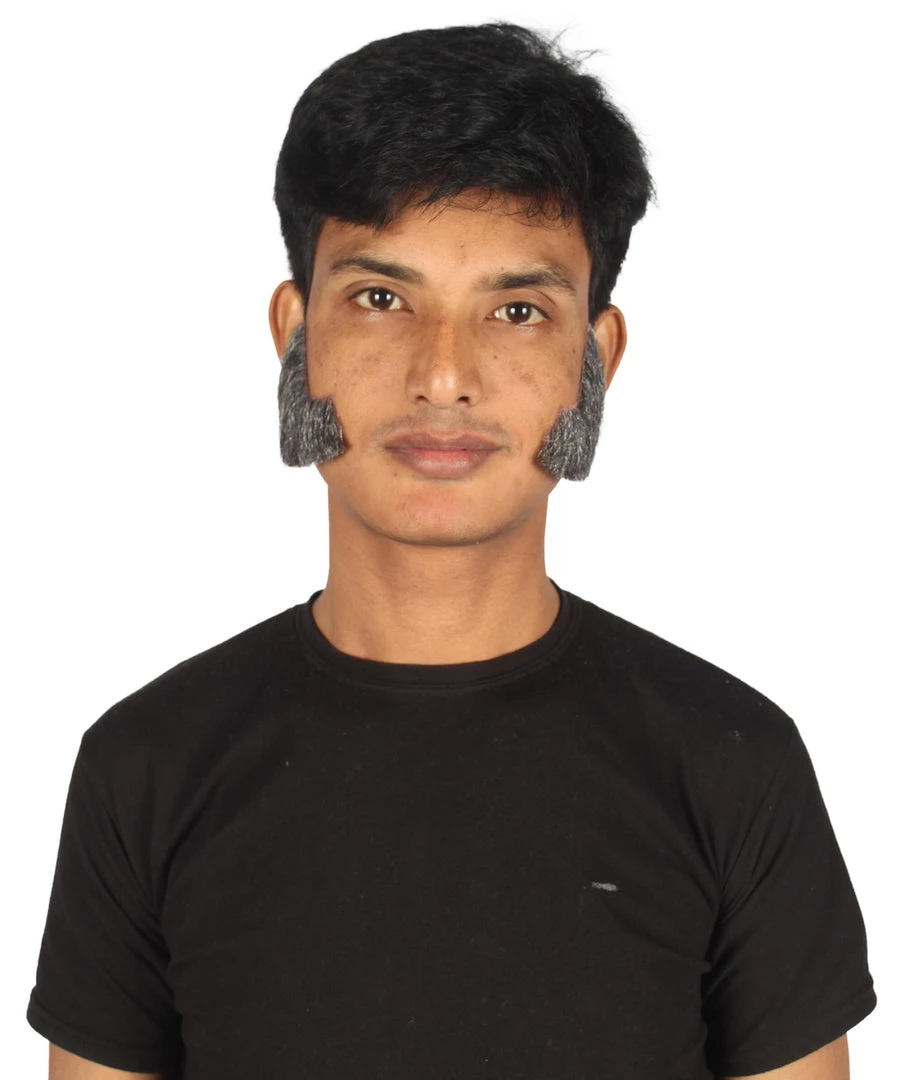 HPO Adult Men's Fake Facial Hair Mutton Chops Side Burns Set | Multiple Colors 40 HPO Adult Men's Fake Facial Hair Mutton Chops Side Burns Set | Multiple Colors