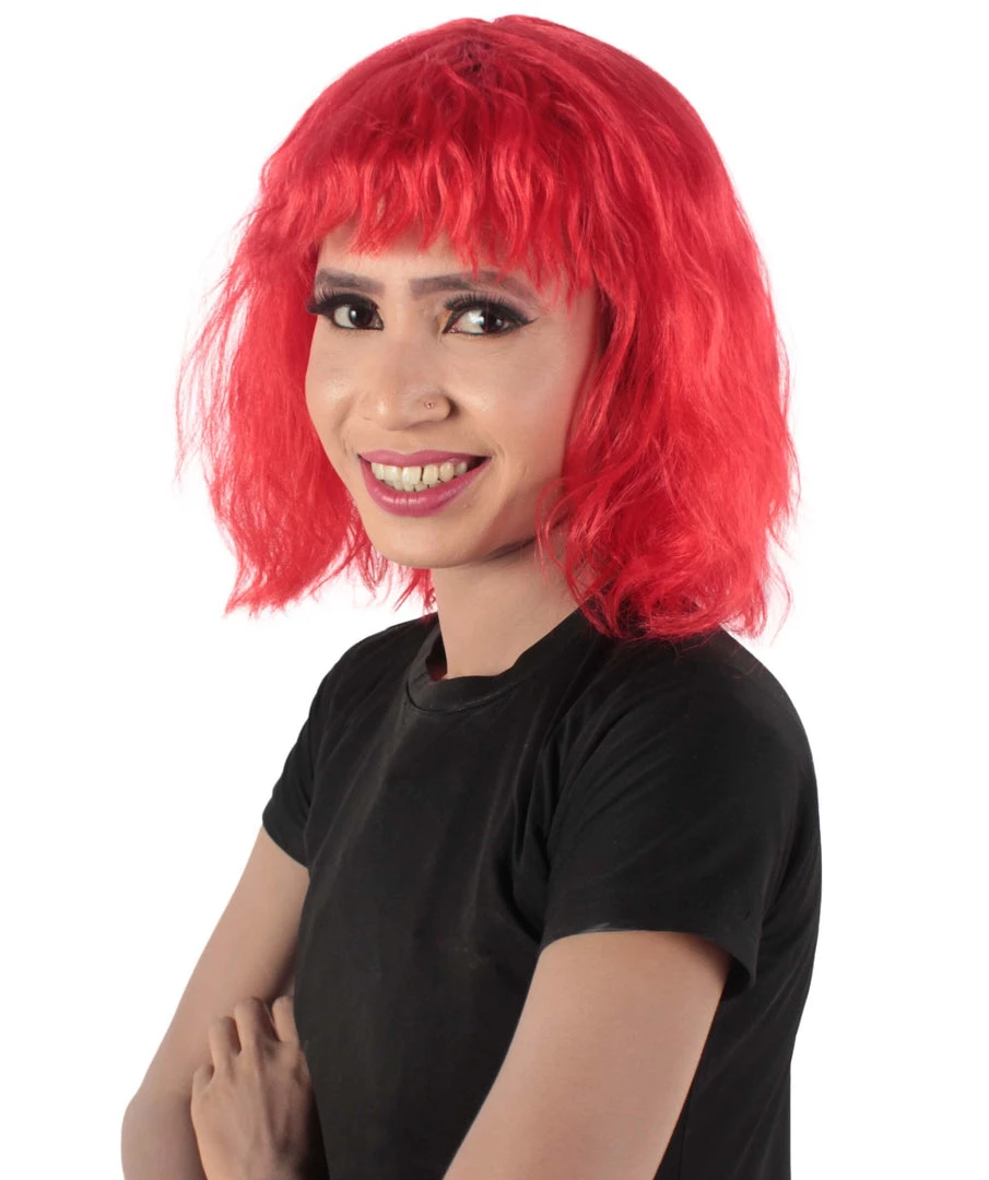 HPO Women's Shoulder Length Bangs Wavy Cosplay Wig | Multiple Color Options 9 HPO Women's Shoulder Length Bangs Wavy Cosplay Wig | Multiple Color Options