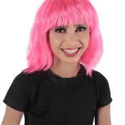 HPO Women's Shoulder Length Bangs Wavy Cosplay Wig | Multiple Color Options 51 HPO Women's Shoulder Length Bangs Wavy Cosplay Wig | Multiple Color Options