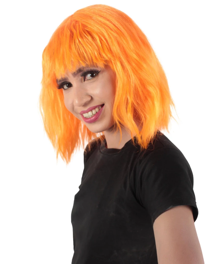 HPO Women's Shoulder Length Bangs Wavy Cosplay Wig | Multiple Color Options 12 HPO Women's Shoulder Length Bangs Wavy Cosplay Wig | Multiple Color Options