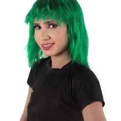 HPO Women's Shoulder Length Bangs Wavy Cosplay Wig | Multiple Color Options 56 HPO Women's Shoulder Length Bangs Wavy Cosplay Wig | Multiple Color Options