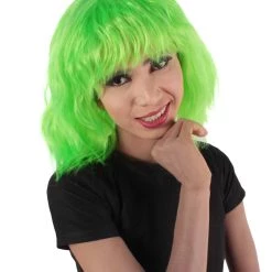 HPO Women's Shoulder Length Bangs Wavy Cosplay Wig | Multiple Color Options 57 HPO Women's Shoulder Length Bangs Wavy Cosplay Wig | Multiple Color Options