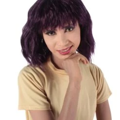 HPO Women's Shoulder Length Bangs Wavy Cosplay Wig | Multiple Color Options 60 HPO Women's Shoulder Length Bangs Wavy Cosplay Wig | Multiple Color Options