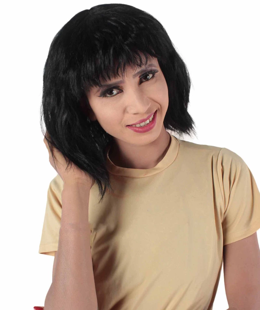 HPO Women's Shoulder Length Bangs Wavy Cosplay Wig | Multiple Color Options 22 HPO Women's Shoulder Length Bangs Wavy Cosplay Wig | Multiple Color Options