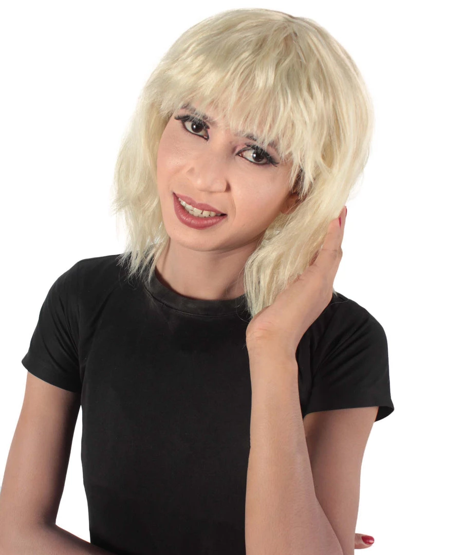 HPO Women's Shoulder Length Bangs Wavy Cosplay Wig | Multiple Color Options 24 HPO Women's Shoulder Length Bangs Wavy Cosplay Wig | Multiple Color Options