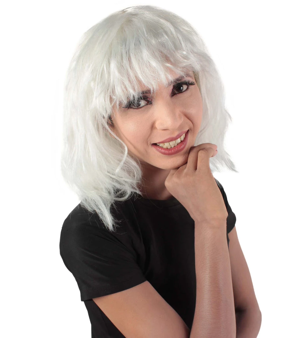 HPO Women's Shoulder Length Bangs Wavy Cosplay Wig | Multiple Color Options 26 HPO Women's Shoulder Length Bangs Wavy Cosplay Wig | Multiple Color Options