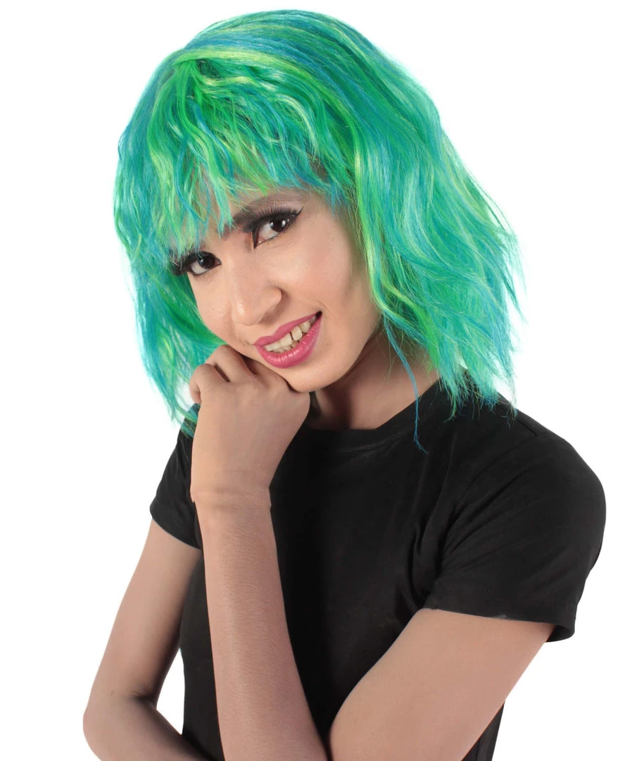 HPO Women's Shoulder Length Bangs Wavy Cosplay Wig | Multiple Color Options 39 HPO Women's Shoulder Length Bangs Wavy Cosplay Wig | Multiple Color Options