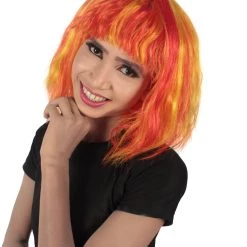 HPO Women's Shoulder Length Bangs Wavy Cosplay Wig | Multiple Color Options 81 HPO Women's Shoulder Length Bangs Wavy Cosplay Wig | Multiple Color Options