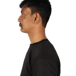 HPO Adult Men's Horseshoe Fake Human Hair Mustache | Facial Hair Multiple Colors Options