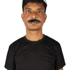 HPO Adult Men's Movie Borat Fake Human Hair Mustache | Multi Color Options 14 HPO Adult Men's Movie Borat Fake Human Hair Mustache | Multi Color Options