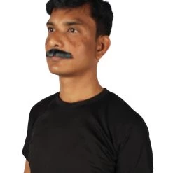 HPO Adult Men's Movie Borat Fake Human Hair Mustache | Multi Color Options 15 HPO Adult Men's Movie Borat Fake Human Hair Mustache | Multi Color Options