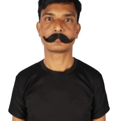 HPO Adult Men's Fake Imperial Human Hair Mustache | Multiple Color Options 25 HPO Adult Men's Fake Imperial Human Hair Mustache | Multiple Color Options