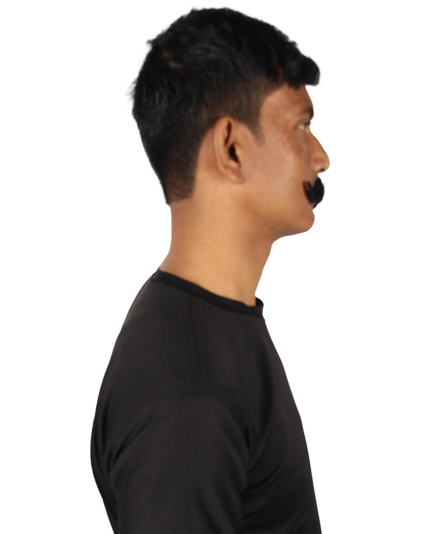 HPO Adult Men's Fake Imperial Human Hair Mustache | Multiple Color Options 14 HPO Adult Men's Fake Imperial Human Hair Mustache | Multiple Color Options