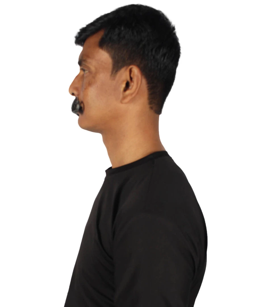 HPO Men's Human Hair Mustache Cosplay Facial Hair 19 HPO Men's Human Hair Mustache Cosplay Facial Hair