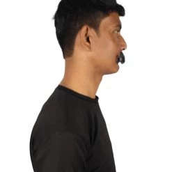 HPO Men's Human Hair Mustache Cosplay Facial Hair 40 HPO Men's Human Hair Mustache Cosplay Facial Hair