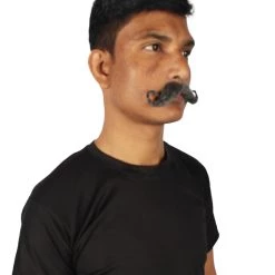 HPO Men's Human Hair Mustache Cosplay Facial Hair 41 HPO Men's Human Hair Mustache Cosplay Facial Hair