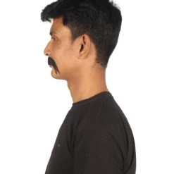 Men's Horseshoe Human Hair Mustache | Facial Hair Multiple Colors Option | HPO 93 Men's Horseshoe Human Hair Mustache | Facial Hair Multiple Colors Option | HPO