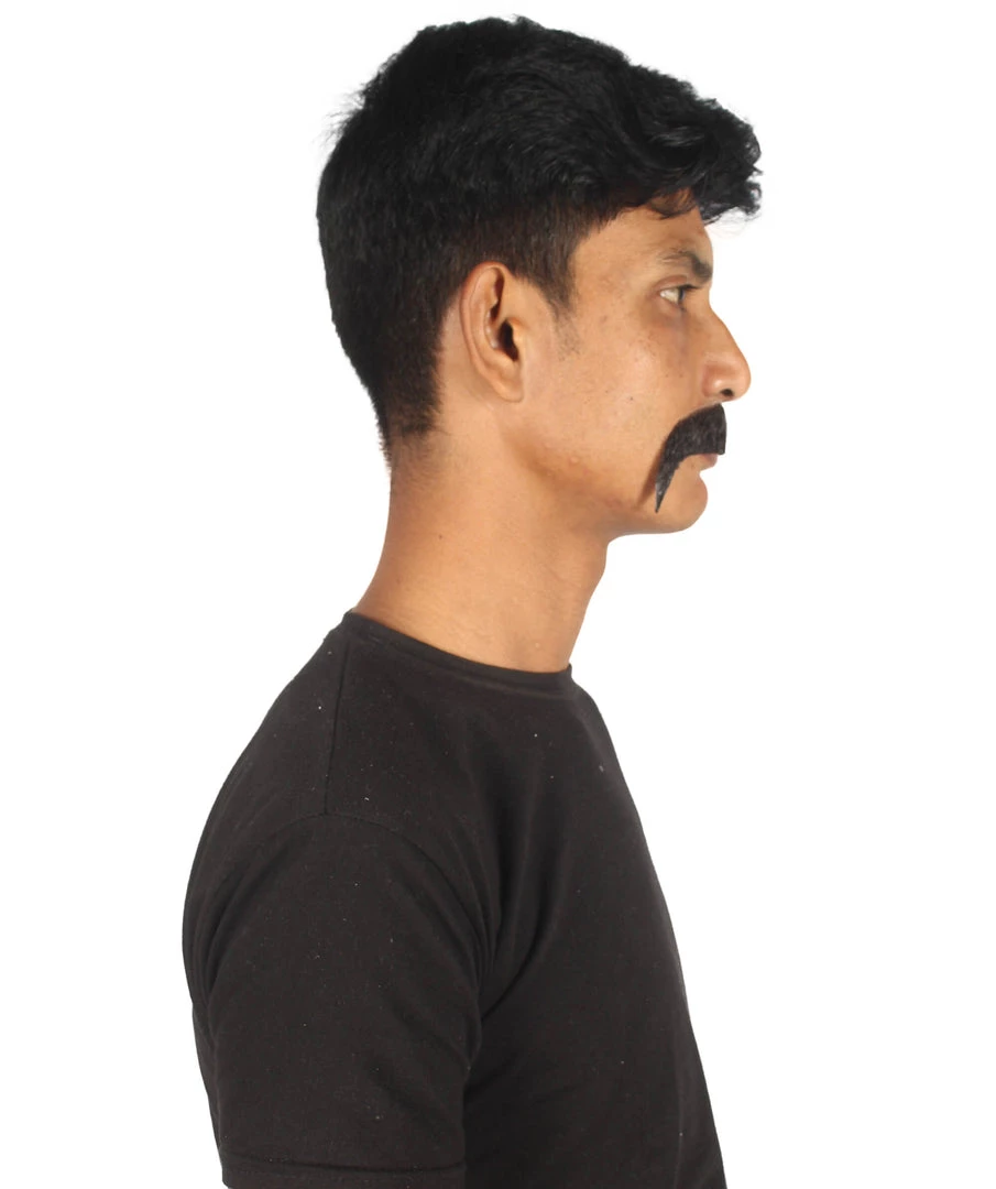 Men's Horseshoe Human Hair Mustache | Facial Hair Multiple Colors Option | HPO 37 Men's Horseshoe Human Hair Mustache | Facial Hair Multiple Colors Option | HPO