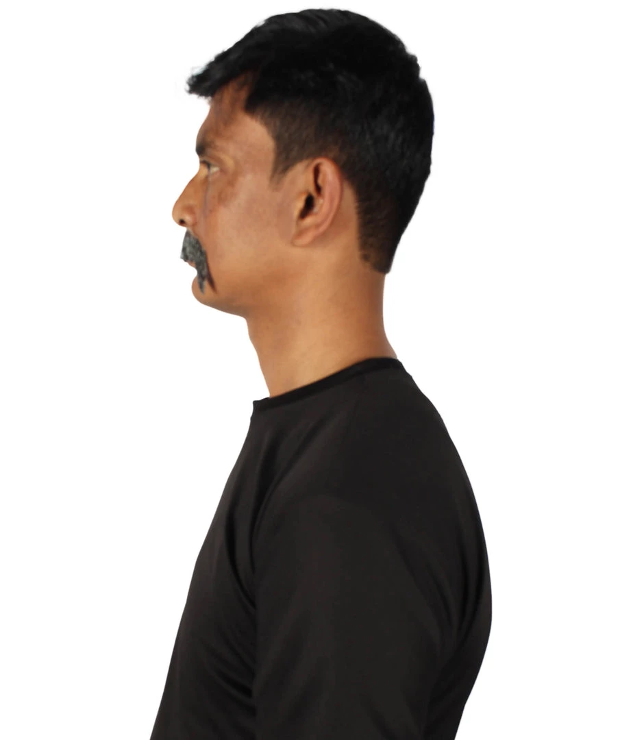 Men's Horseshoe Human Hair Mustache | Facial Hair Multiple Colors Option | HPO 41 Men's Horseshoe Human Hair Mustache | Facial Hair Multiple Colors Option | HPO