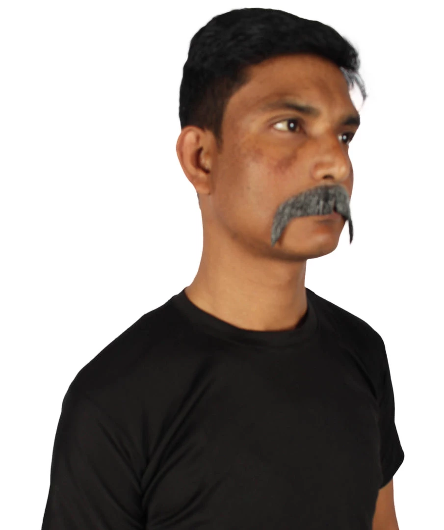 Men's Horseshoe Human Hair Mustache | Facial Hair Multiple Colors Option | HPO 43 Men's Horseshoe Human Hair Mustache | Facial Hair Multiple Colors Option | HPO