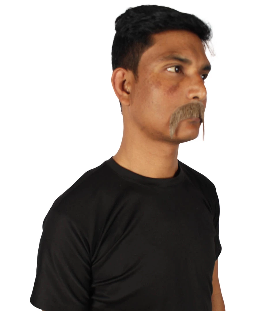 Men's Horseshoe Human Hair Mustache | Facial Hair Multiple Colors Option | HPO 48 Men's Horseshoe Human Hair Mustache | Facial Hair Multiple Colors Option | HPO