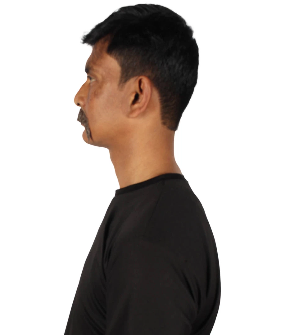 Men's Horseshoe Human Hair Mustache | Facial Hair Multiple Colors Option | HPO 51 Men's Horseshoe Human Hair Mustache | Facial Hair Multiple Colors Option | HPO