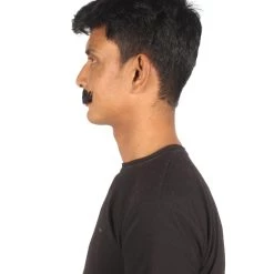 HPO Adult Men's Fake Imperial Human Hair Mustache | Multiple Color Options