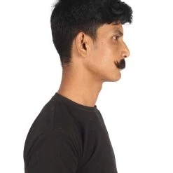 HPO Adult Men's Fake Imperial Human Hair Mustache | Multiple Color Options