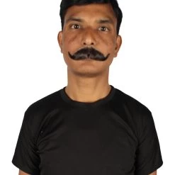 HPO Adult Men's Fake Imperial Human Hair Mustache | Multiple Color Options