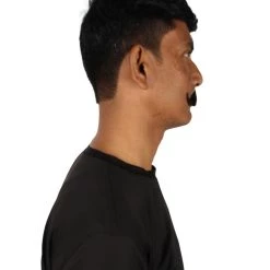 HPO Adult Men's Fake Imperial Human Hair Mustache | Multiple Color Options