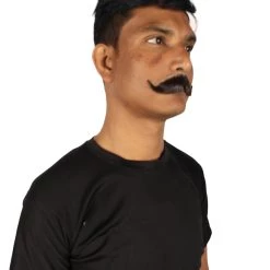 HPO Adult Men's Fake Imperial Human Hair Mustache | Multiple Color Options