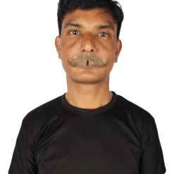 HPO Adult Men's Fake Imperial Human Hair Mustache | Multiple Color Options