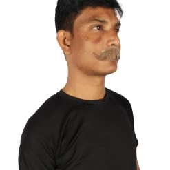 HPO Adult Men's Fake Imperial Human Hair Mustache | Multiple Color Options