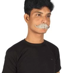 HPO Adult Men's Fake Imperial Human Hair Mustache | Multiple Color Options