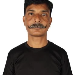 HPO Adult Men's Fake Imperial Human Hair Mustache | Multiple Color Options