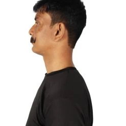 HPO Adult Men's Fake Imperial Human Hair Mustache | Multiple Color Options