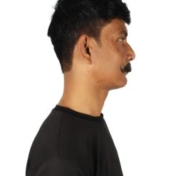HPO Adult Men's Fake Imperial Human Hair Mustache | Multiple Color Options