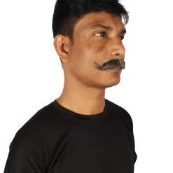 HPO Adult Men's Fake Imperial Human Hair Mustache | Multiple Color Options