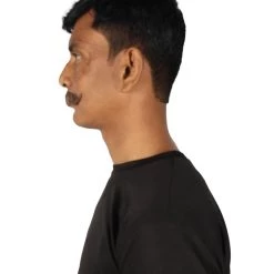 HPO Adult Men's Fake Imperial Human Hair Mustache | Multiple Color Options