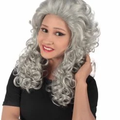 HPO Adult Women's Long Curly Country Singer Wig | Multiple Color Options