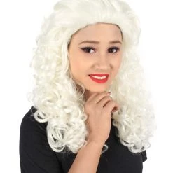 HPO Adult Women's Long Curly Country Singer Wig | Multiple Color Options