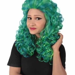 HPO Adult Women's Long Curly Country Singer Wig | Multiple Color Options