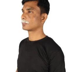 HPO Men's Human Hair Mustache Cosplay Facial Hair