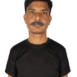 HPO Men's Human Hair Mustache Cosplay Facial Hair