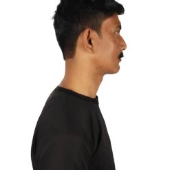 HPO Men's Human Hair Mustache Cosplay Facial Hair