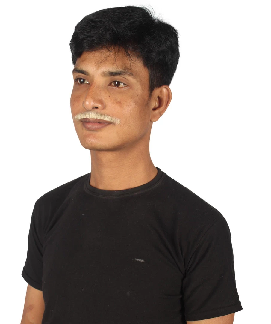 HPO Adult Men's Borat Fake Synthetic Hair Mustache | Multicolor Color Options 15 HPO Adult Men's Borat Fake Synthetic Hair Mustache | Multicolor Color Options