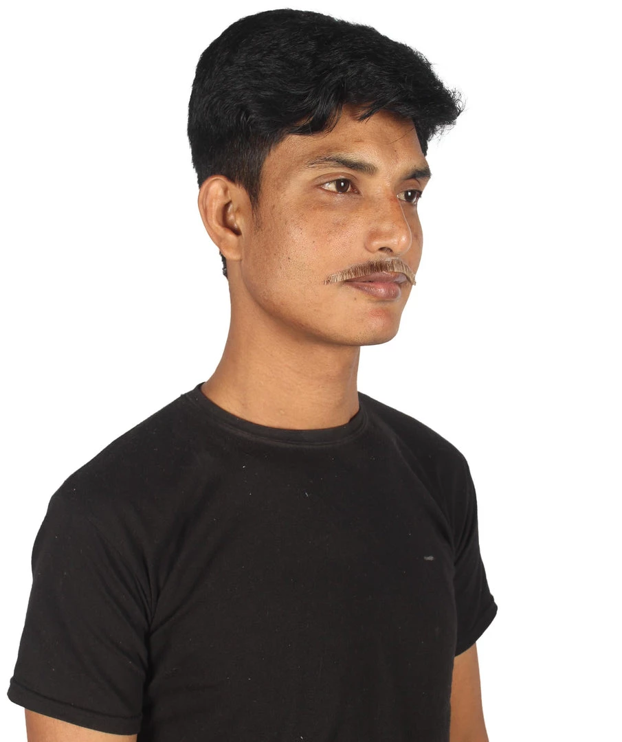 HPO Adult Men's Borat Fake Synthetic Hair Mustache | Multicolor Color Options 23 HPO Adult Men's Borat Fake Synthetic Hair Mustache | Multicolor Color Options