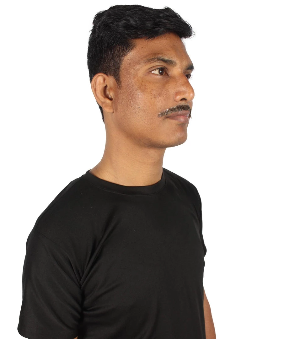 HPO Adult Men's Borat Fake Synthetic Hair Mustache | Multicolor Color Options 33 HPO Adult Men's Borat Fake Synthetic Hair Mustache | Multicolor Color Options