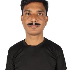 HPO Adult Men's Natural Human Hair Mustache | Multiple Color Options